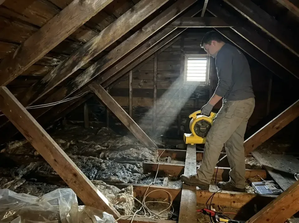 attic-water-damage-drying-proc-007 — frequently asked questions, Emergency Water Extraction & 24/7 Flood Response in Muskoge…